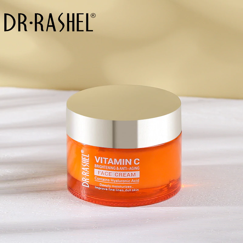 Jasmine Store Dr.Rashel Vitamin C Brightening & Anti Aging Face Cream Powered By Hyaluronic Acid